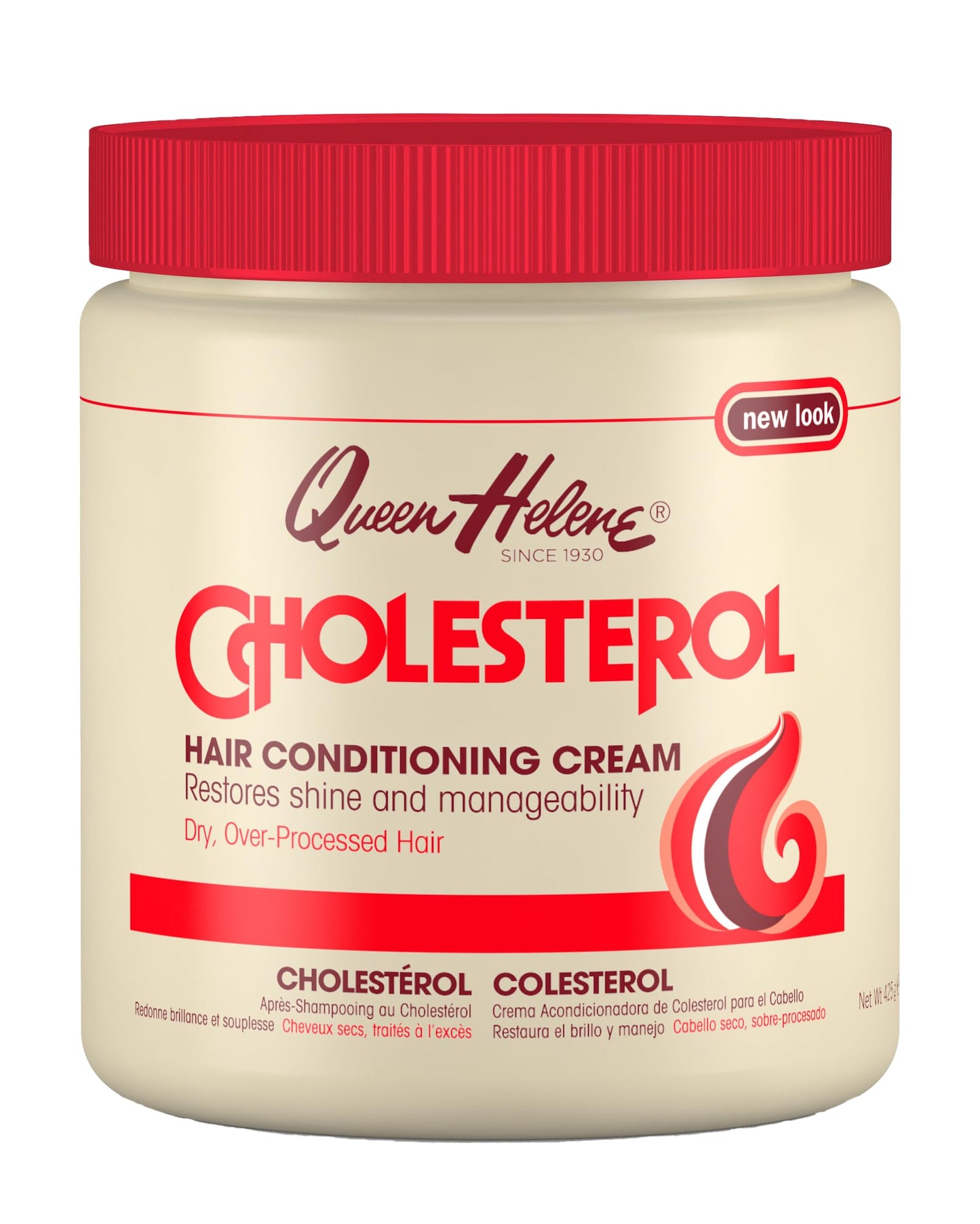 Queen Helene Cholesterol Hair Conditioning Cream - Deep Repair Treatment for Dry, Damaged & Chemically Treated Hair | Moisture-Restoring Mask | 15 oz Beauty & Personal Care Queen Helene