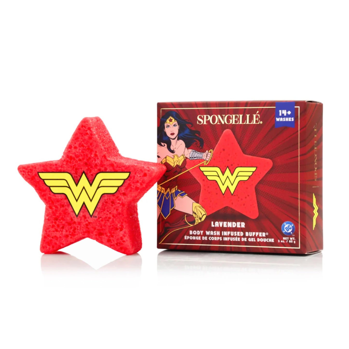 SPONGELLÉ Wonder Woman Lavender Body Buffer - DC Super Hero Collection Beauty and Personal Care SPONGELLÉ