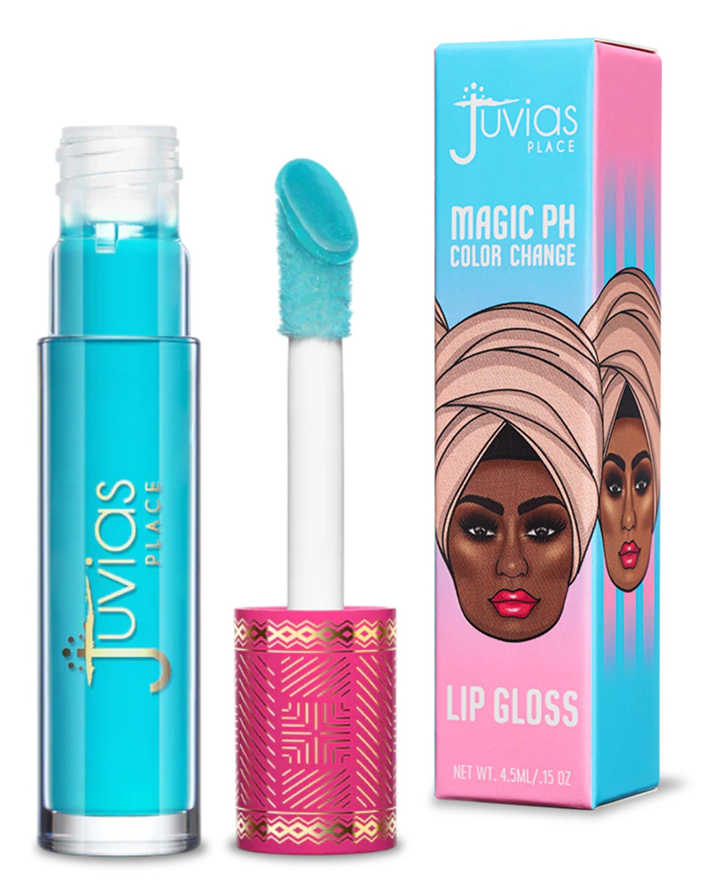 Juvia's Place Magic pH Color Change Lip Gloss - Mood - High-Gloss Shine pH Balance Lip Gloss w/Color Changing Tint, Lightweight Non-Sticky Finish Beauty & Personal Care Juvia's Place