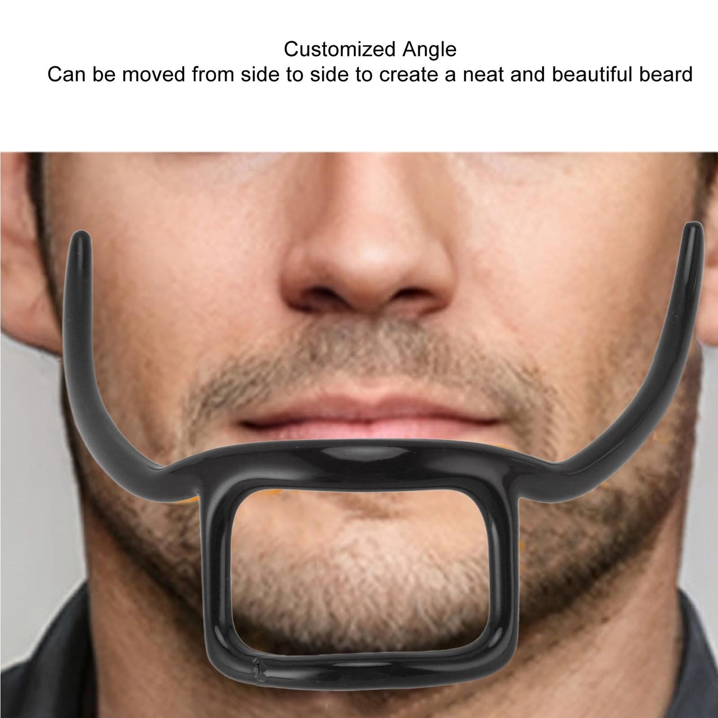 Beard Shaping Tool Template for Shaving, Shaper Suitable for Trimming Beards Tools for Shaved Shaver, Beard Mustache Combs (Black) Beauty and Personal Care gernie