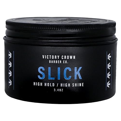 Victory Crown Slick Pomade High Hold & High Shine Natural Hair Styling Grease for Sleek Polished Looks, 3.4 Oz Beauty & Personal Care Victory Crown