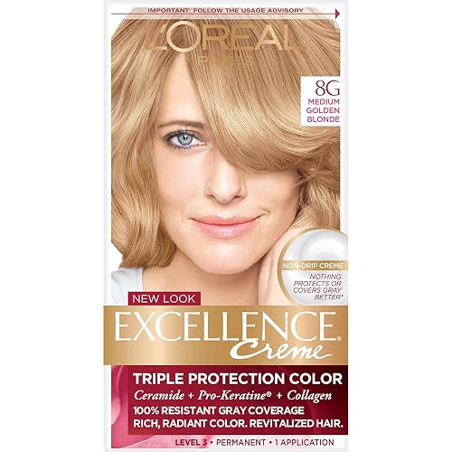 L’Oreal ParisExcellence Creme, 8G Medium Golden Blonde, Warmer Beauty & Personal Care L'Oreal Paris