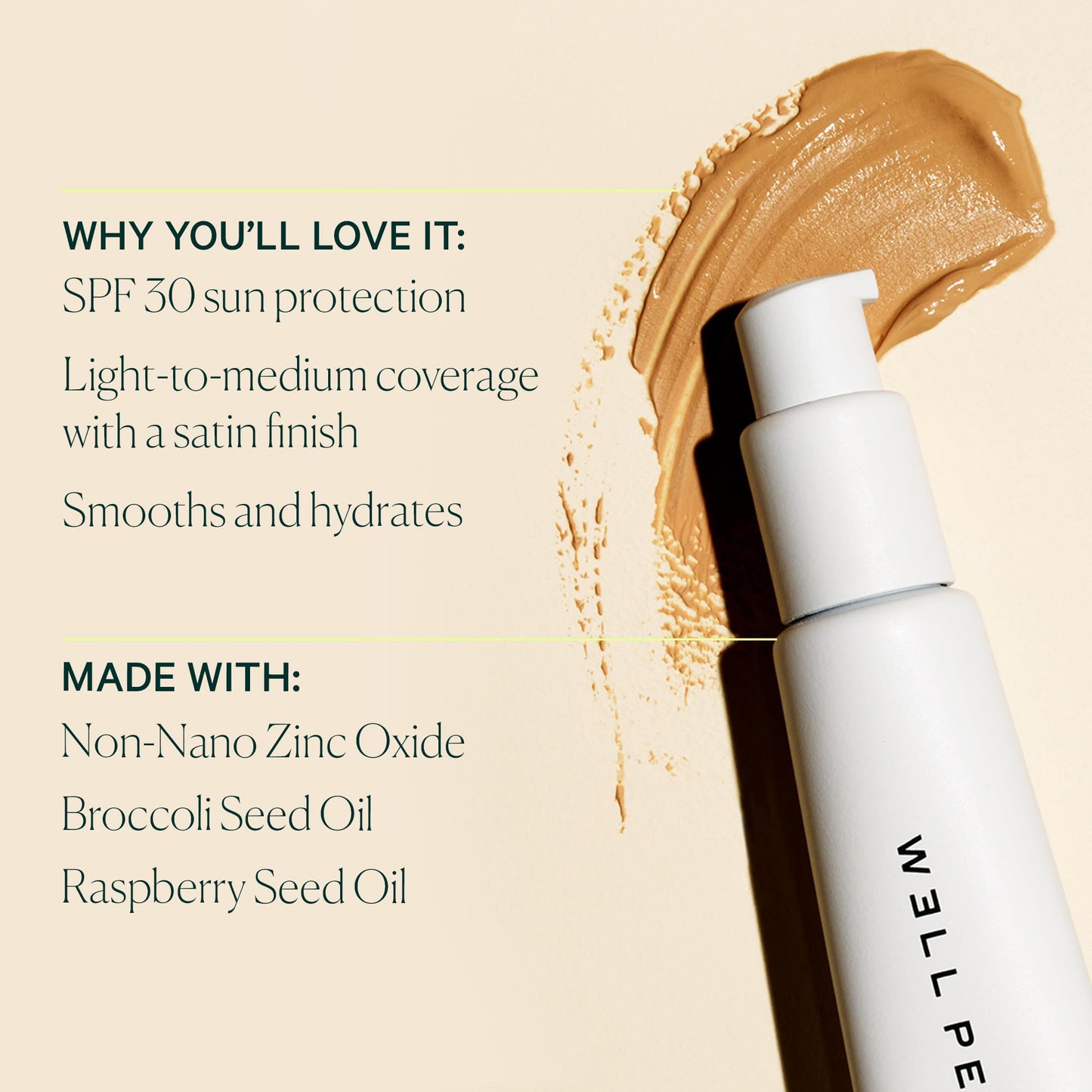 Well People Bio Tint SPF 30 Tinted Moisturizer, Skin-perfecting Moisturizer, Smoothes Imperfections & Moisturizes Skin, Vegan & Cruelty-free, 6W Beauty & Personal Care Well People