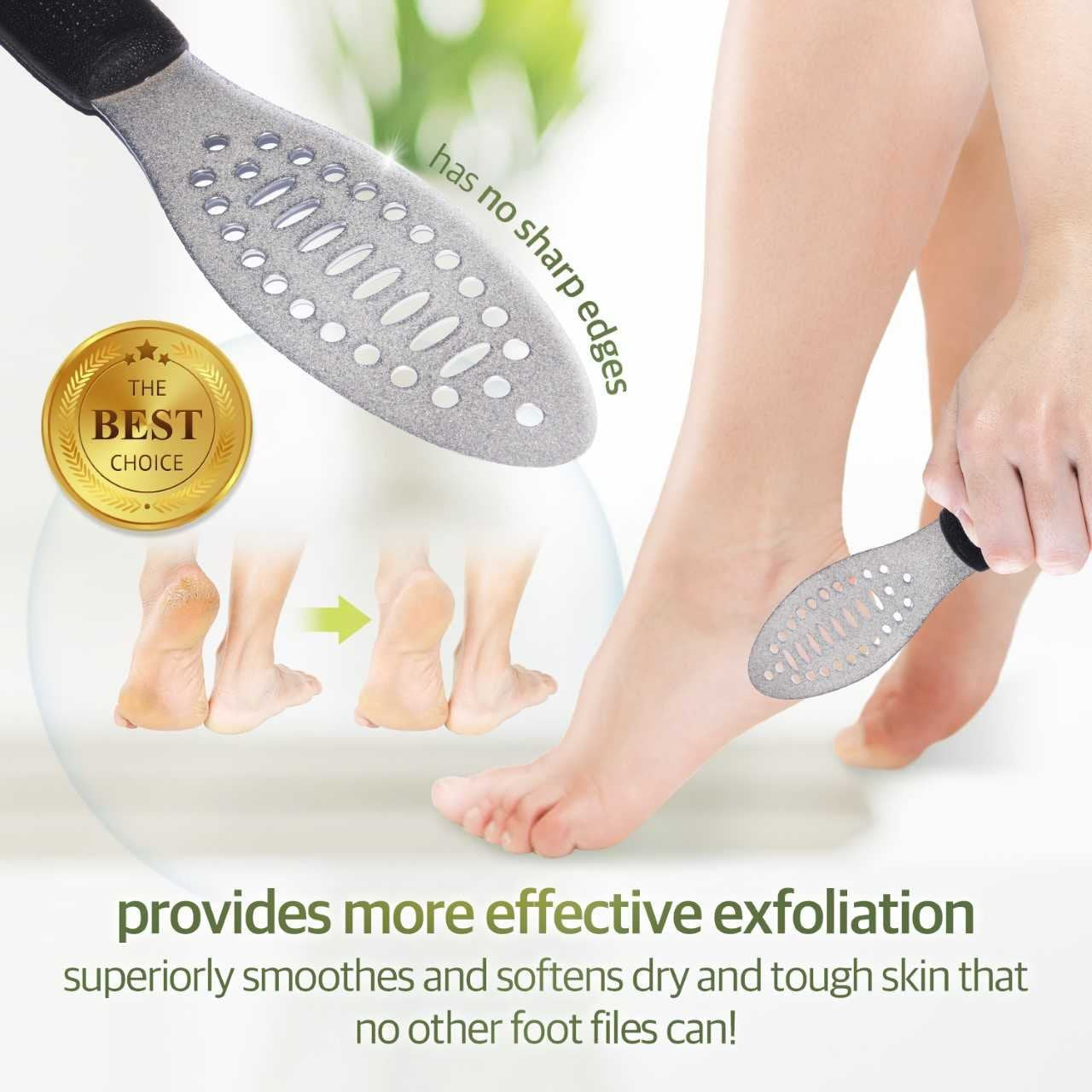Foxi Fresh 2-Sided Diamond Coated Foot Scrubber Callus Remover Foot File Foot Care Beauty & Personal Care Foxi Fresh