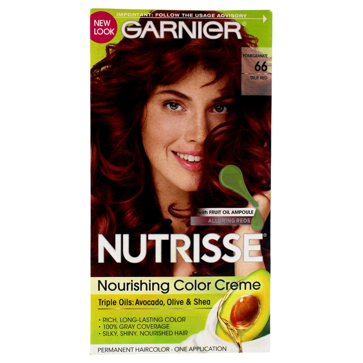 Garnier Nutrisse Nourishing Color Creme, True Red [66] 1 ea Beauty & Personal Care Garnier