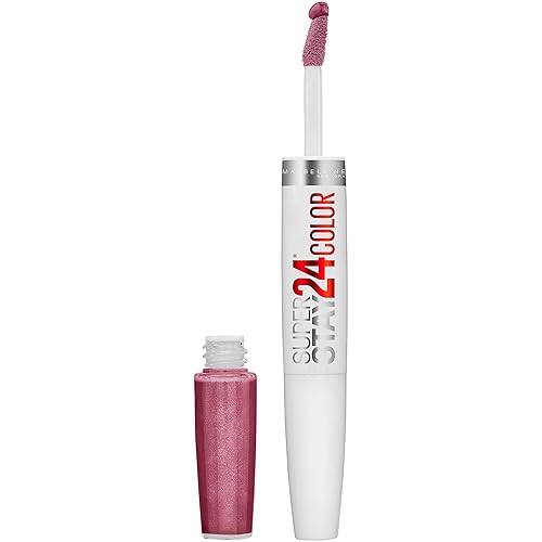 Maybelline Super Stay 24, 2-Step Liquid Lipstick Makeup, Long Lasting Highly Pigmented Color with Moisturizing Balm, Frozen Rose, Mauve Pink, 1 Count Beauty & Personal Care MAYBELLINE