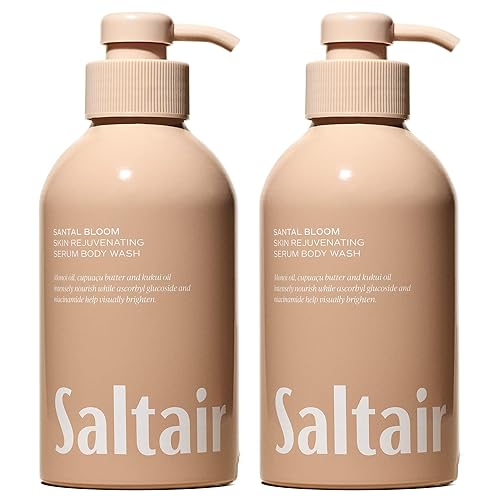 Saltair Body Wash 2-Pack - Santal Bloom - Moisturizing Body Wash with Monoi Oil and Cupuacu Butter - Scented Shower Gel for Women and Men - 2x 17oz Beauty & Personal Care Saltair