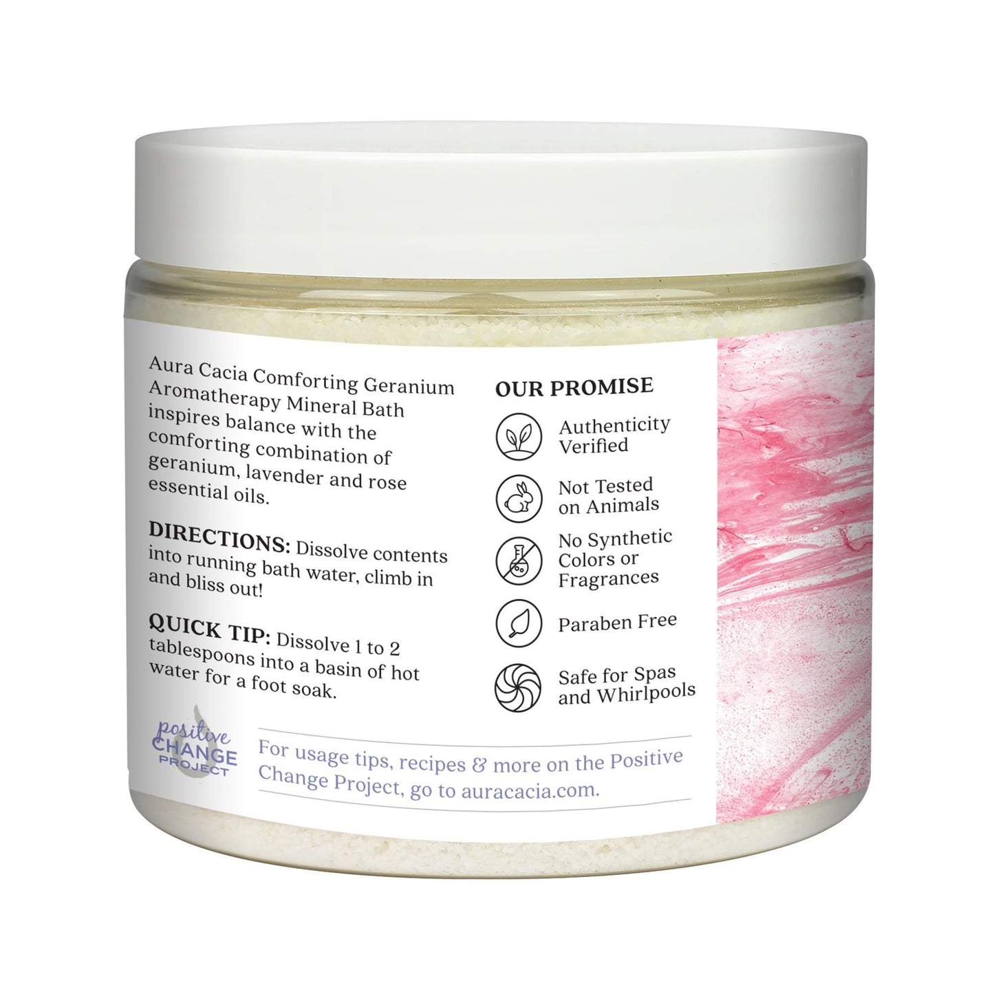 Aura Cacia Aromatherapy Mineral Bath, Comforting Geranium, 16 Ounce jar (Pack of 2) Beauty and Personal Care Aura Cacia