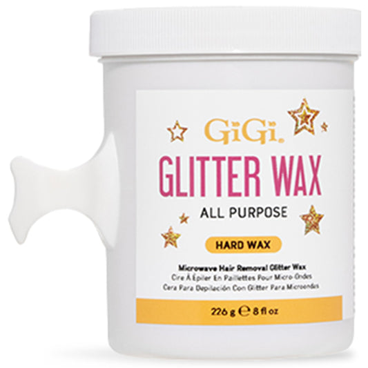 GiGi Microwave Glitter Wax - Stripless Hair Removal Wax for Sensitive Skin, Quick & Easy Microwaveable Wax, 8 oz Beauty and Personal Care GIGI