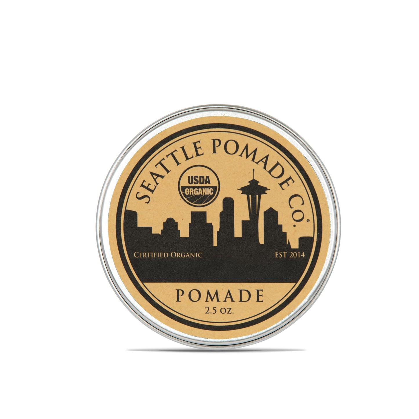 Seattle Pomade Co. USDA Certified Organic Pomade. Medium Hold & High Shine, Hair Styling Formula Non GMO, Made with organic materials from around the Beauty & Personal Care SEATTLE POMADE CO. EST 2014 HANDMADE IN SEATTLE, WA POMADE