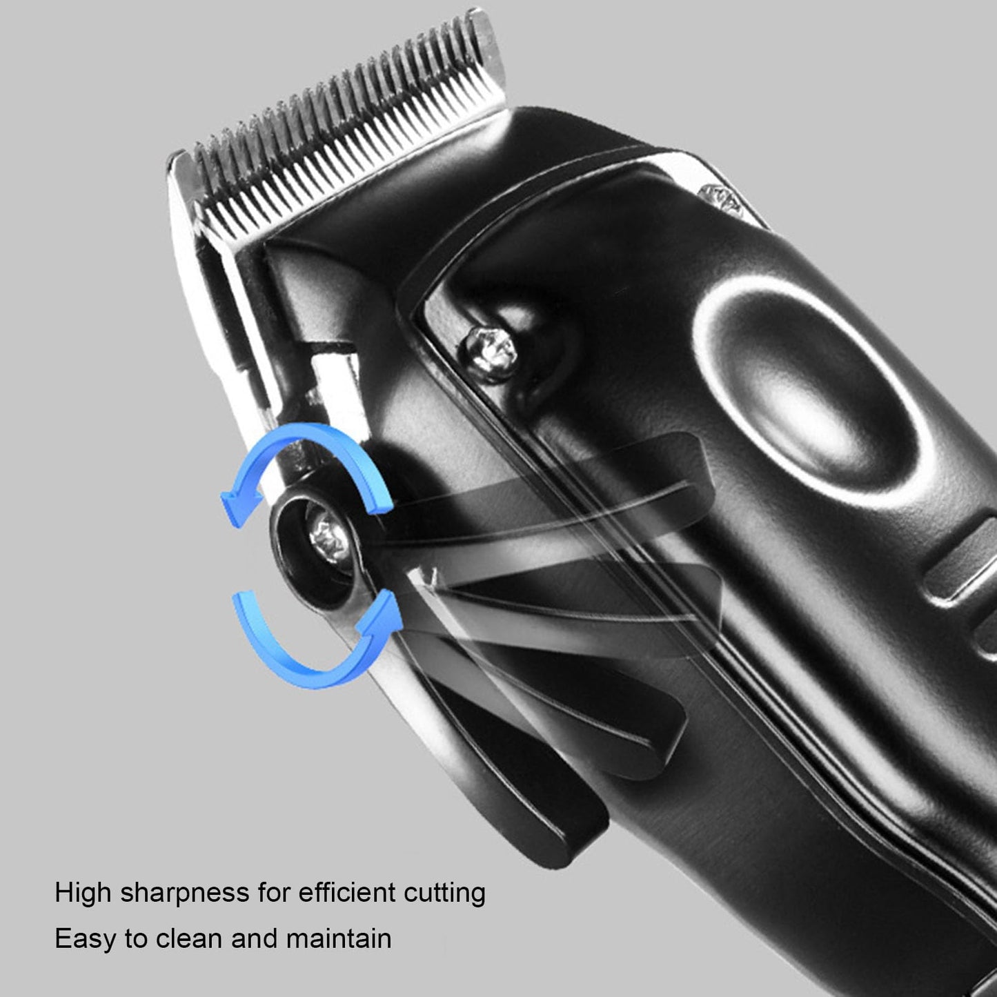 ZJchao Electric Hair Trimmer, Professional Stainless Steel Hair Clippers Cordless, 120min Runtime, Ultra Quiet 45dB - Dense-Tooth Cutters for Fades Beauty and Personal Care ZJchao