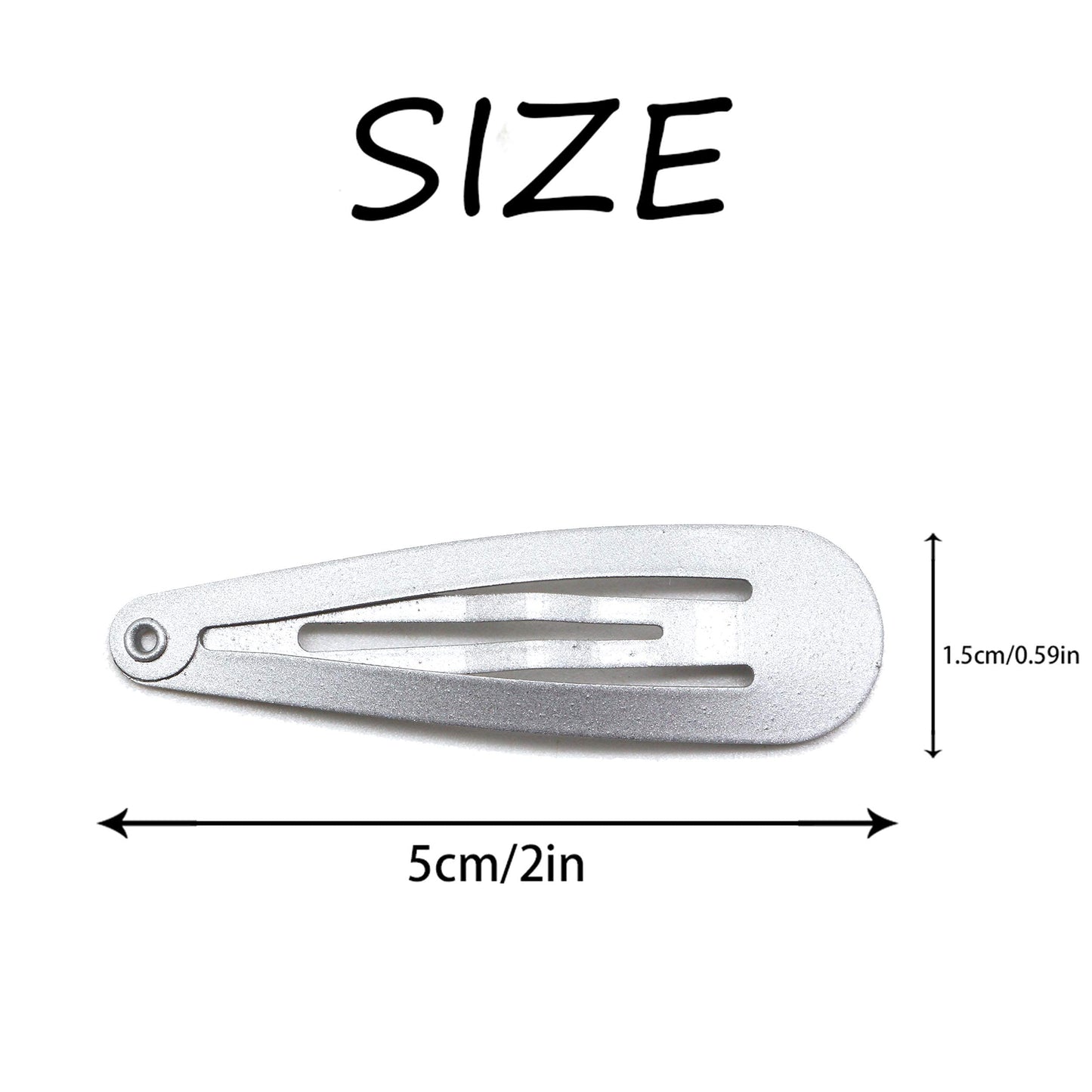 Dofash 12PCS Snap Hair Clips For Women-Non Slip & Metal Hair Barrettes, 5cm 2'' Small Clips For Thin & Fine Hair, Silver Grey Beauty & Personal Care Dofash