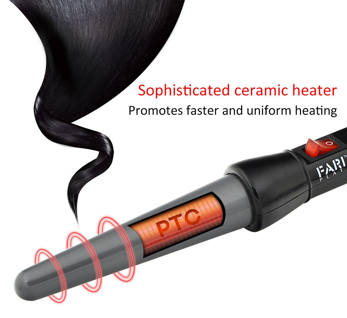 FARI Travel Hair Curling Iron and Mini Flat Iron 2 in 1 Kit, Ceramic Tourmaline Curling Wands and Hair straighteners Set, Heat Resistant Glove Beauty & Personal Care FARI
