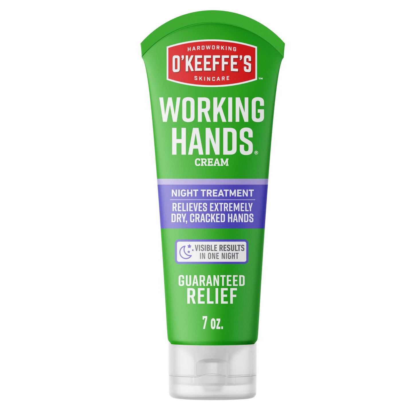 O'Keeffe's Working Hands Night Treatment Hand Cream for Extreme Dryness - 7 oz Tube (1 Pack) - Repairing Skincare for Cracked, Dry Hands Beauty & Personal Care O'Keeffe's