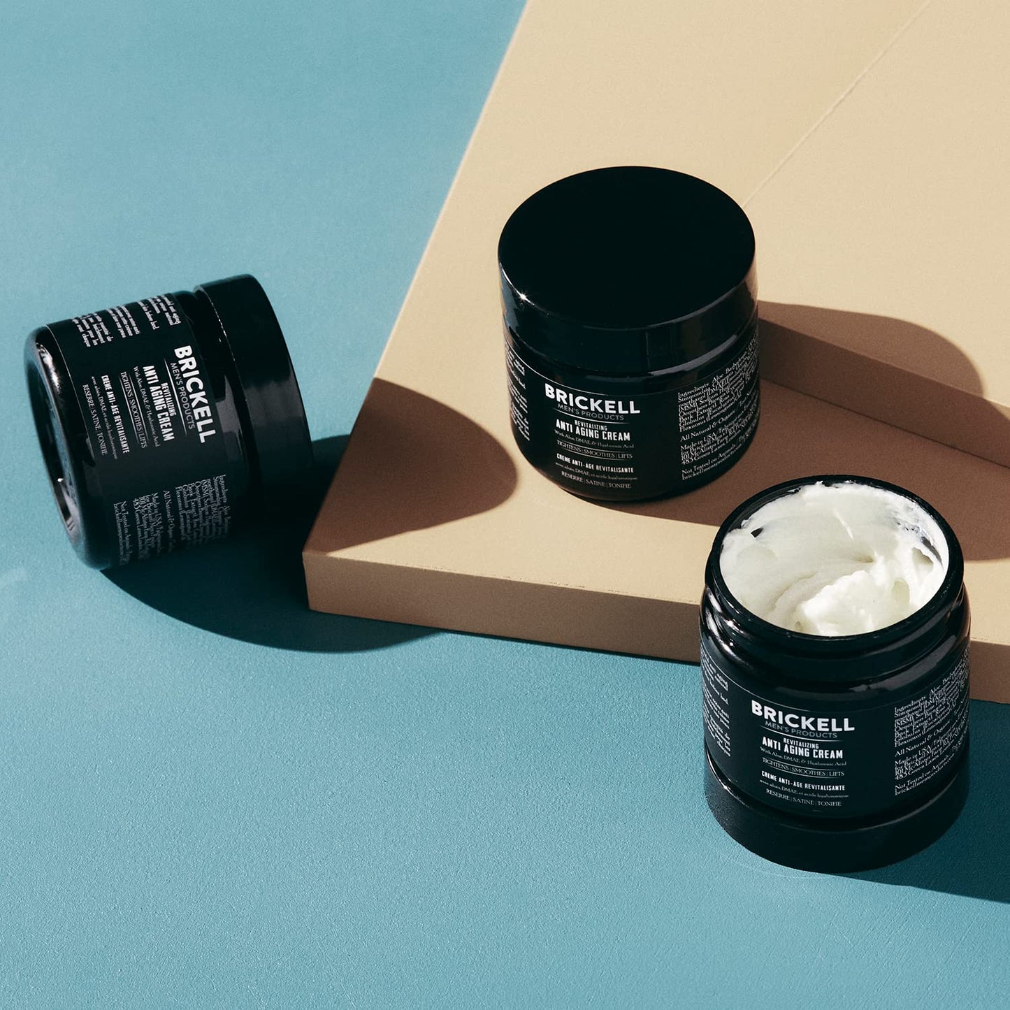 Brickell Men's Revitalizing Anti-Aging Cream For Men, Face Moisturizer For Face To Reduce Fine Lines and Wrinkles, Natural and Organic Anti Wrinkle Beauty & Personal Care Brickell Men's Products