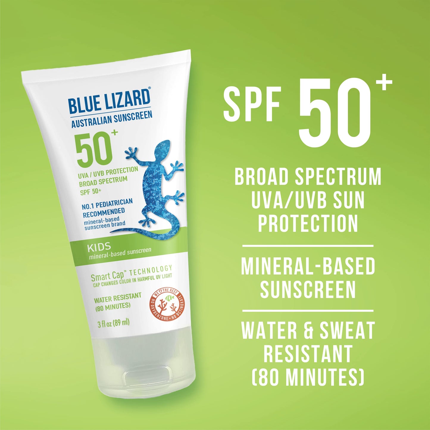 BLUE LIZARD Kids Mineral-Based Sunscreen Lotion - SPF 50+ - 3 oz Beauty & Personal Care BLUE LIZARD