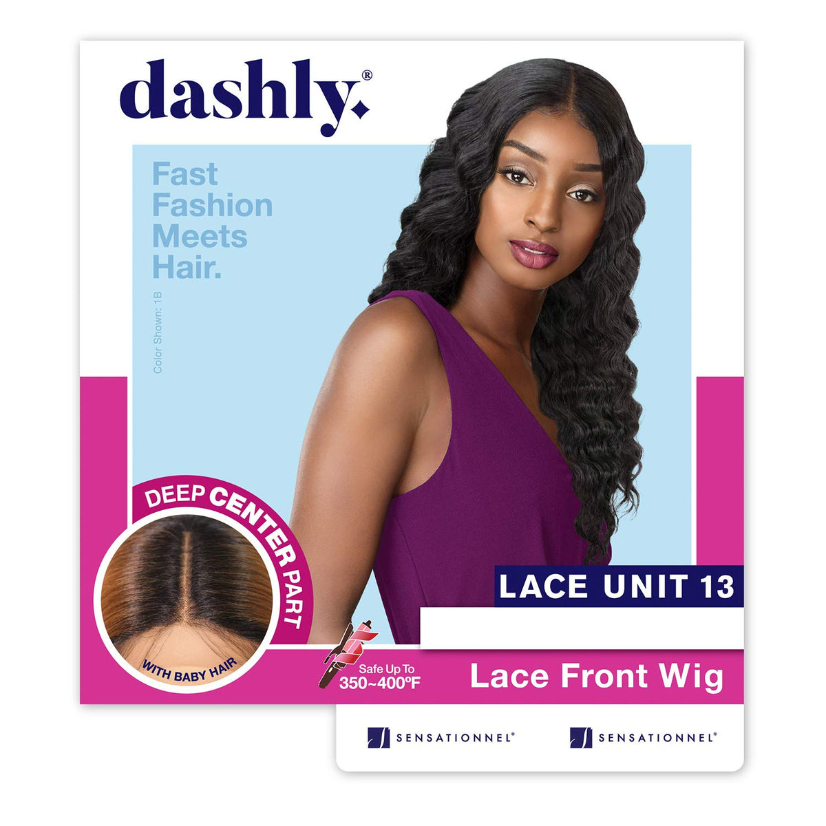 Sensationnel Dashly Lace Front Wig - LACE UNIT 13 (1 Jet Black)