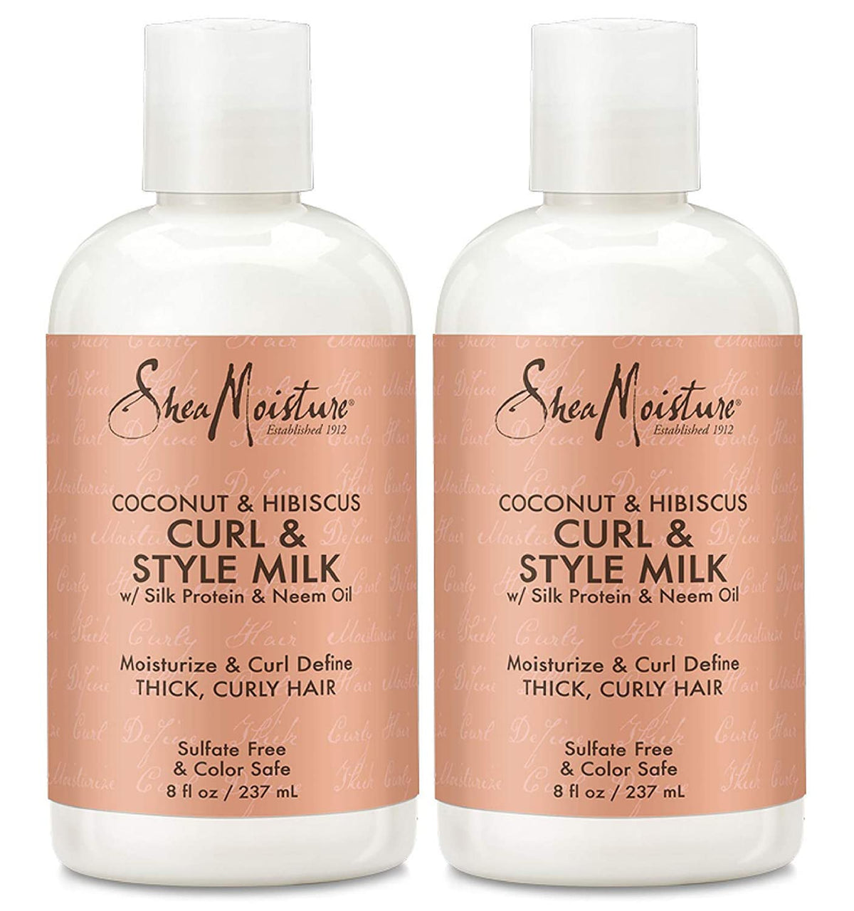 Shea Moisture Coconut & Hibiscus Curl & Style Milk, 8 Fl Oz (Pack of 2) Beauty & Personal Care SHEA MOISTURE