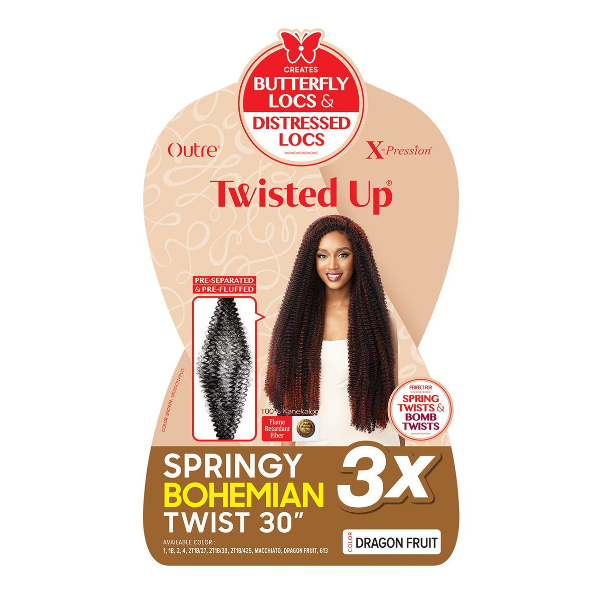 Outre Xpression Twisted Up 3X's Pack Springy Bohemian Twist - 30"