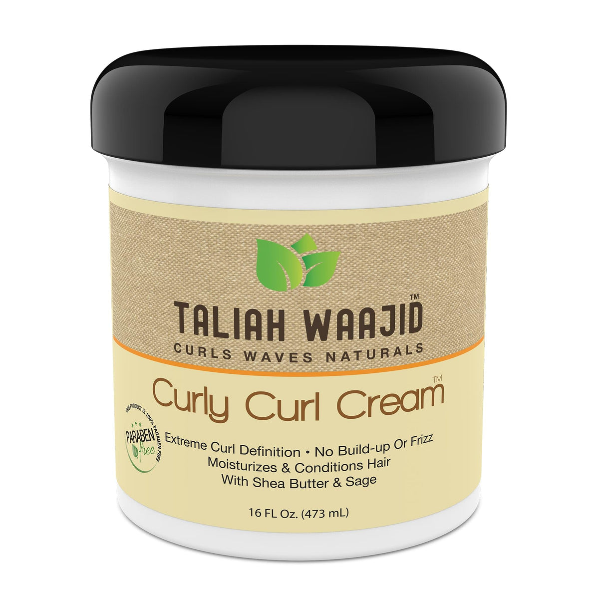 Taliah Waajid Curls Waves Natural - Curly Curl Cream | Extreme Curl Definition Hair Styling Gel | No Build-up or Frizz | 100% Paraben Free | Shea Beauty & Personal Care Taliah Waajid black earth products