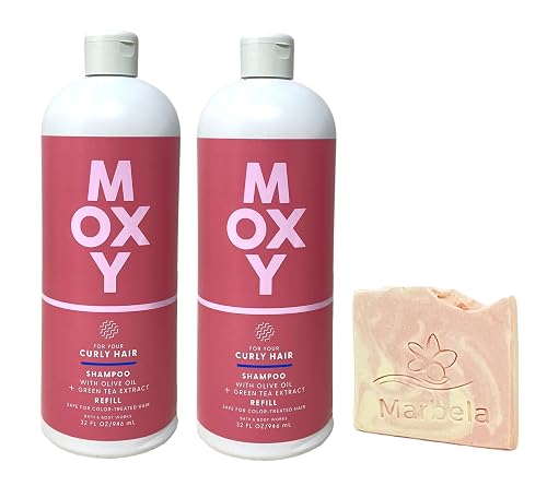 Bath & Body Works Moxy 2 Pack Shampoo for Curly Hair with a Himalayan Salts Springs Sample Soap - Full Size Beauty & Personal Care Bath & Body Works