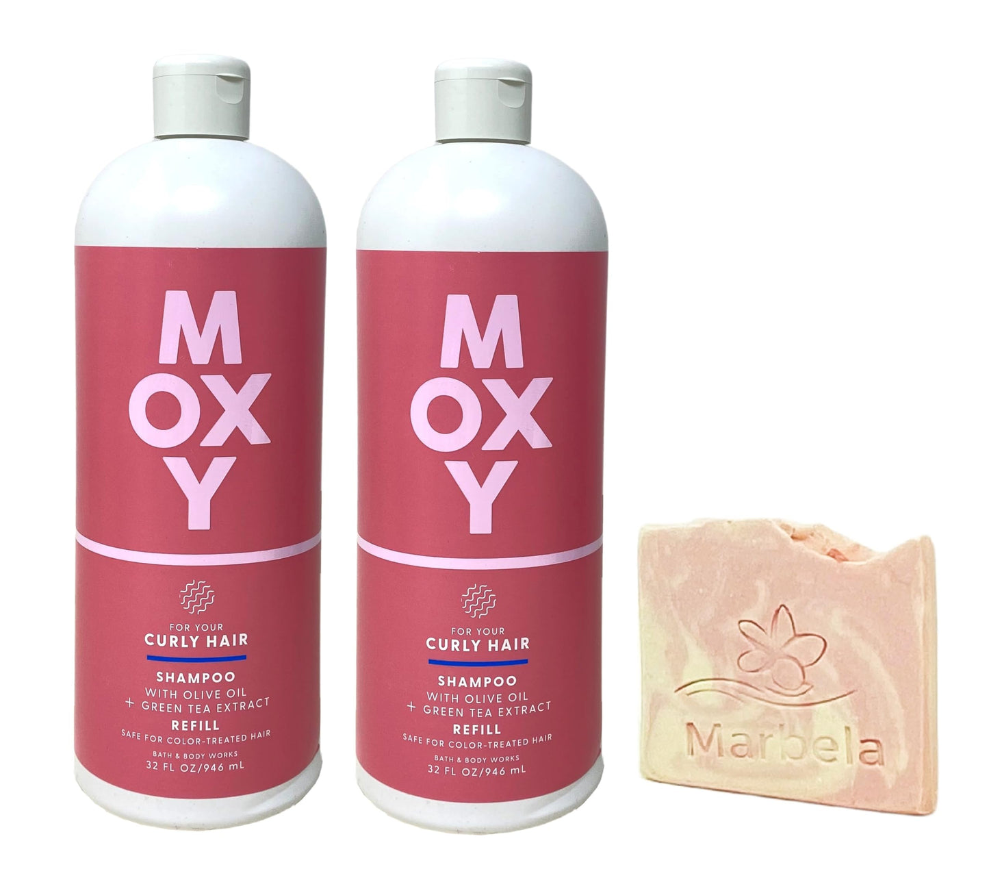 Bath & Body Works Moxy 2 Pack Shampoo for Curly Hair with a Himalayan Salts Springs Sample Soap - Full Size Beauty & Personal Care Bath & Body Works