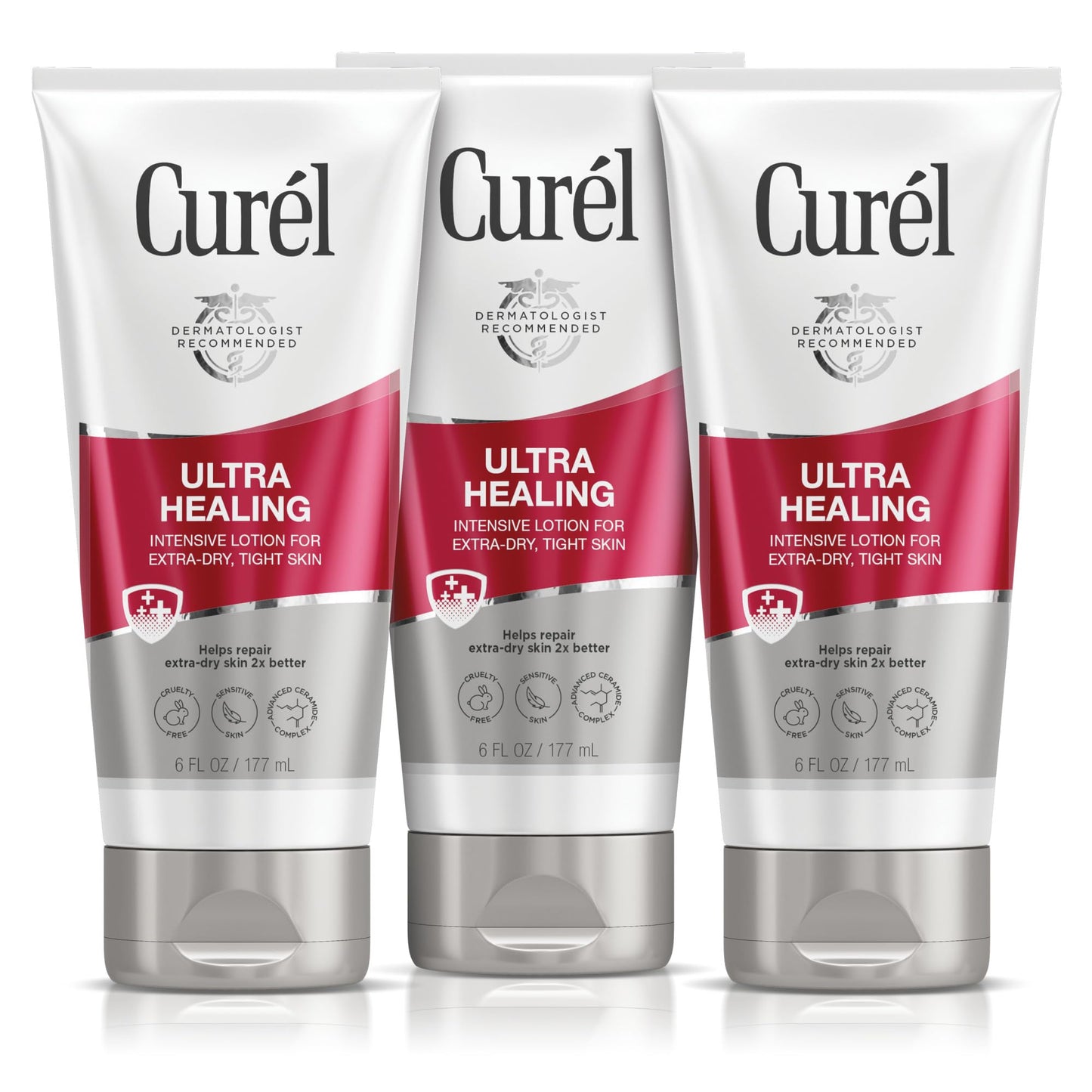 Curel Ultra Healing Intensive Fragrance-Free Lotion For Extra-Dry Skin, Ideal for Sensitive Skin, Cruelty Free, Paraben Free, Dermatologist Beauty and Personal Care Curel Default Title
