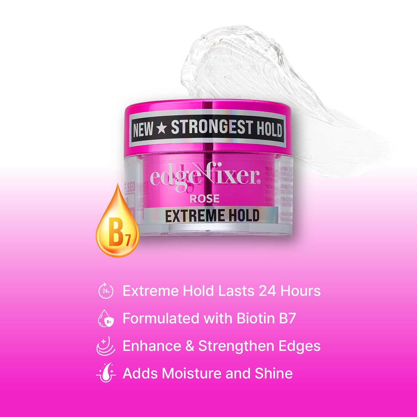 Red by Kiss Edge Fixer Extreme Hold, Strong Edge Control with 24-Hour Hold, Infused with Biotin for Nourishment & Hydration, No Flaking or Oily Beauty & Personal Care Red by Kiss