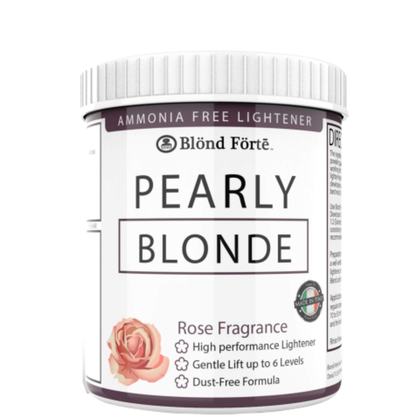 Pearly Blond Ammonia Free Toner Hair Dye Lightening Bleaching Powder 1.1 Pound / 17 Oz Tub - Made in Italy Beauty & Personal Care Blond Forte