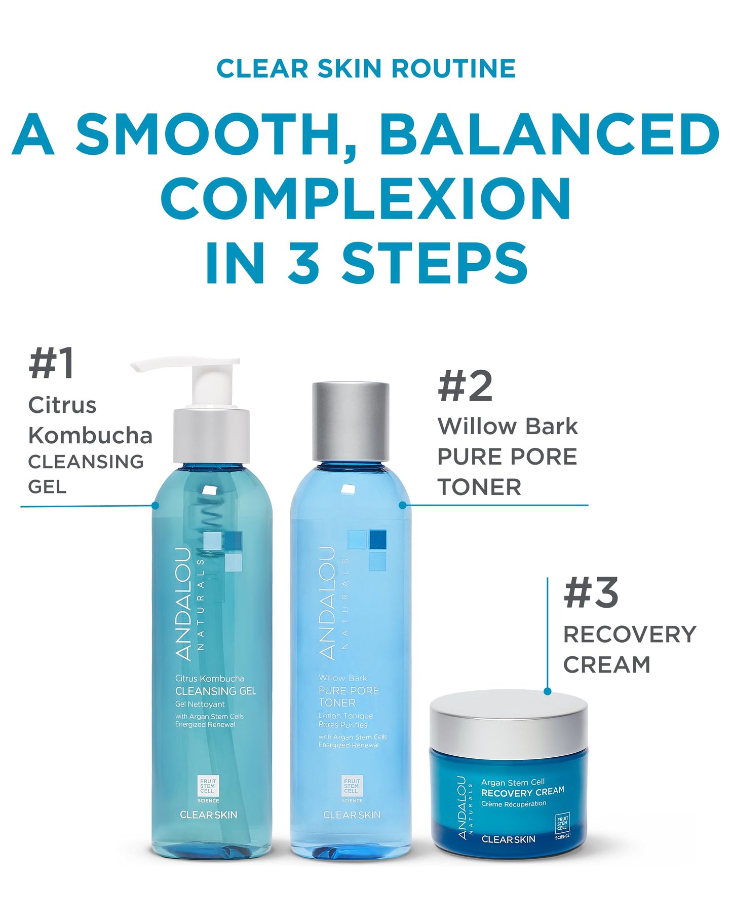 Andalou Naturals Cleasing Gl Ctrs Kombucha Beauty & Personal Care Andalou Naturals