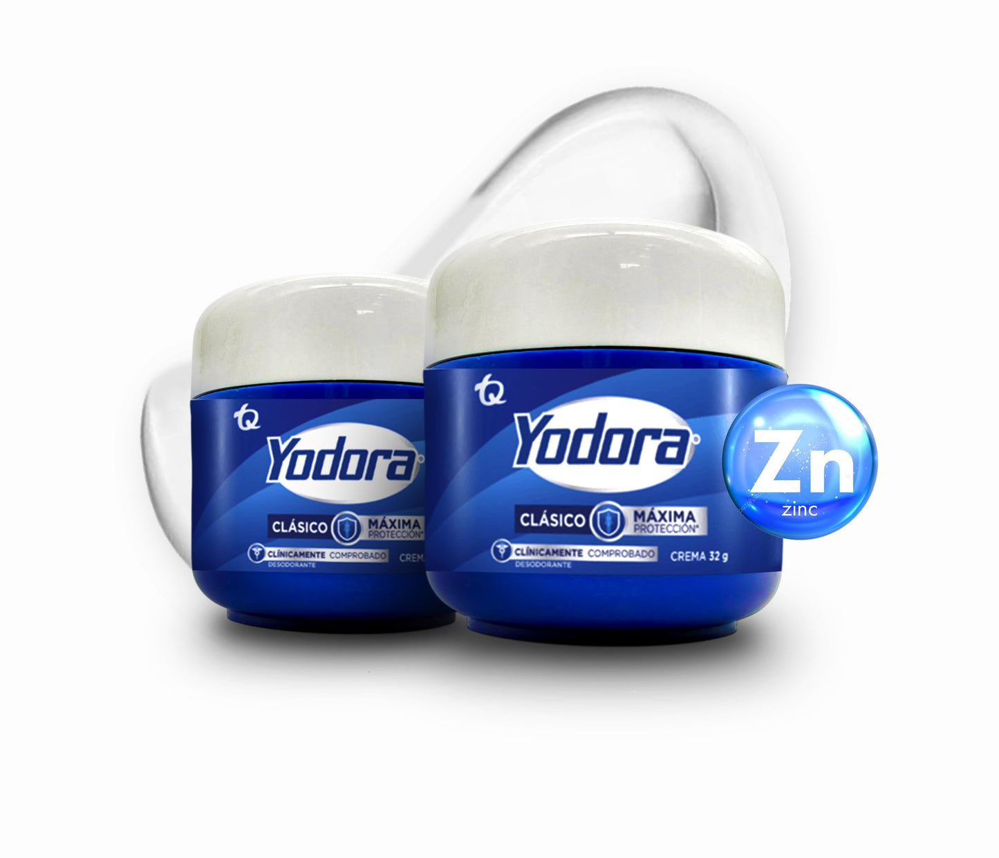 YAHVE - Classic Yodora Deodorant maximum protection Pack of 2 of 32 g - 1.12 Oz - Despensa Colombiana - Yodora Clasico, Maxima Proteccion. Beauty and Personal Care Yahve