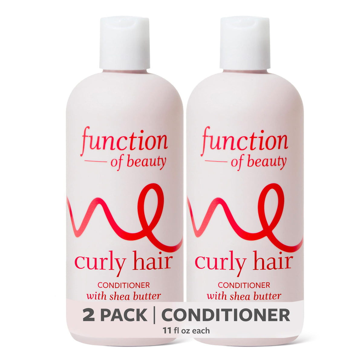 Function of Beauty Curly Hair Conditioner - Frizz Control Hair Care, 2-Pack