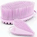 Avilana Premium Body Scrubber and Face Brush Set - Trusted Since 2017 - SGS Certified Silicone 2-in-1 Shower Kit, Dual Sided Gentle Exfoliating Loofah Beauty & Personal Care Avilana