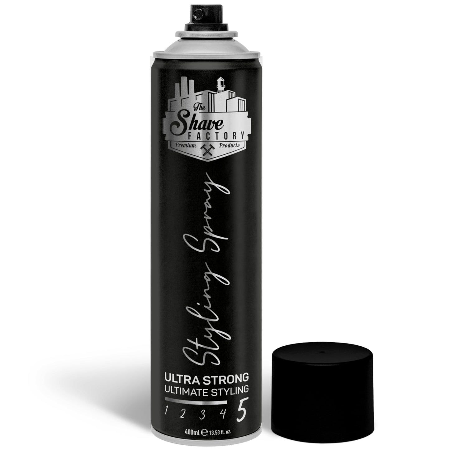 the shave factory Ultra Strong Styling Spray: Long-lasting Hold, Perfect Control and Impeccable Style 400ml 13.52 fl oz. (Regular) Beauty & Personal Care the shave factory