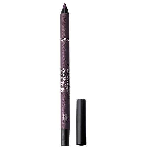 L'Oreal Paris Makeup Infallible Pro-Last Pencil Eyeliner, Waterproof and Smudge-Resistant, Glides on Easily to Create any Look, Aubergine, 0.042 oz. Beauty & Personal Care L'Oreal Paris