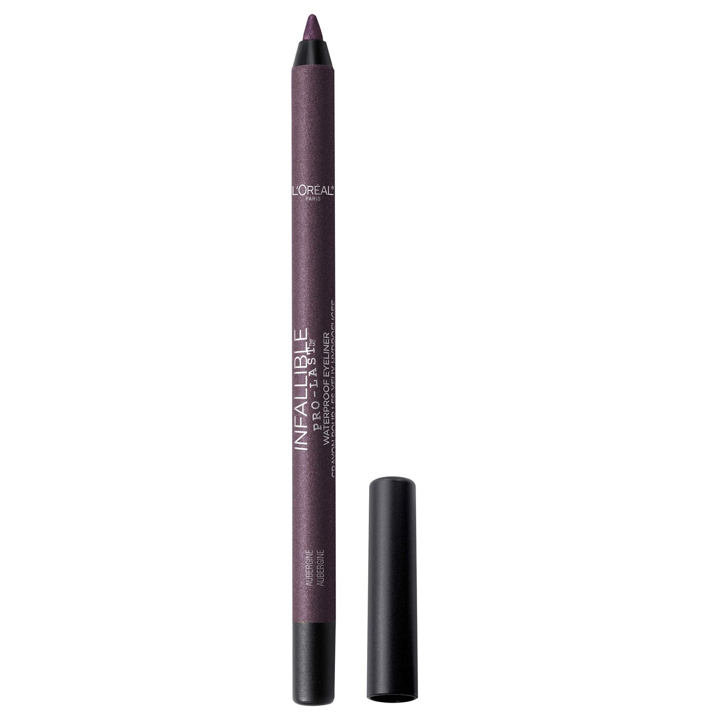 L'Oreal Paris Makeup Infallible Pro-Last Pencil Eyeliner, Waterproof and Smudge-Resistant, Glides on Easily to Create any Look, Aubergine, 0.042 oz. Beauty & Personal Care L'Oreal Paris