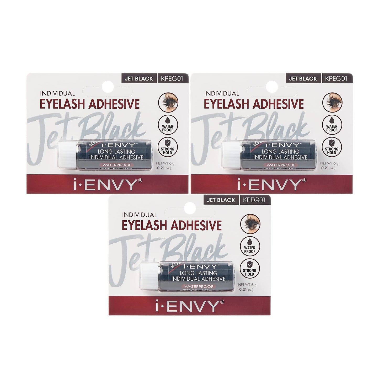 i-Envy Semi-Permanent Lash Glue Adhesive for Individual Cluster Lashes & Lash Extension, Waterproof Strong Hold, Long-Lasting Up to 2 Weeks Beauty & Personal Care i•ENVY