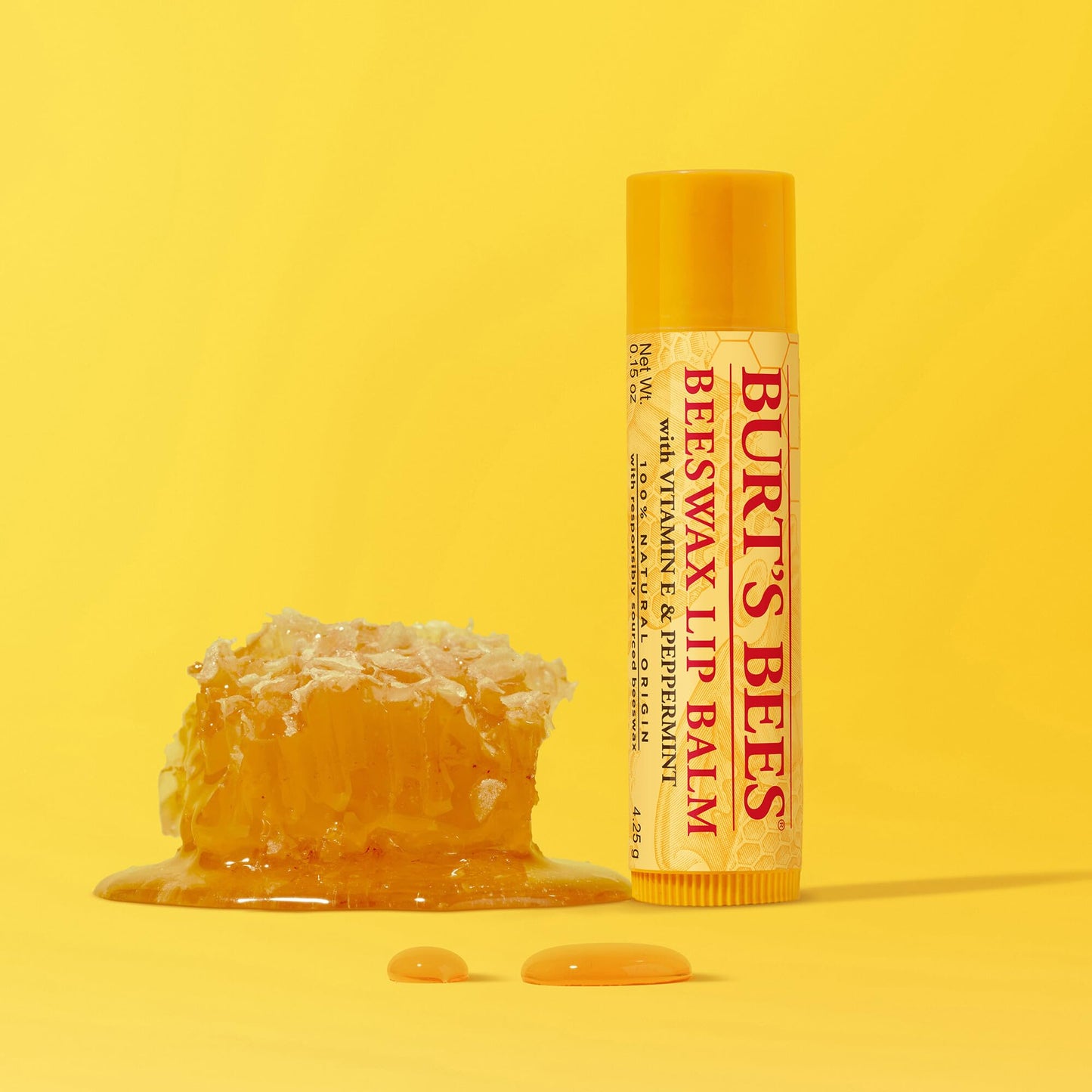 Burt's Bees Beeswax Lip Balm with Vitamin E & Peppermint, 0.15 Oz Beauty & Personal Care Burt's Bees