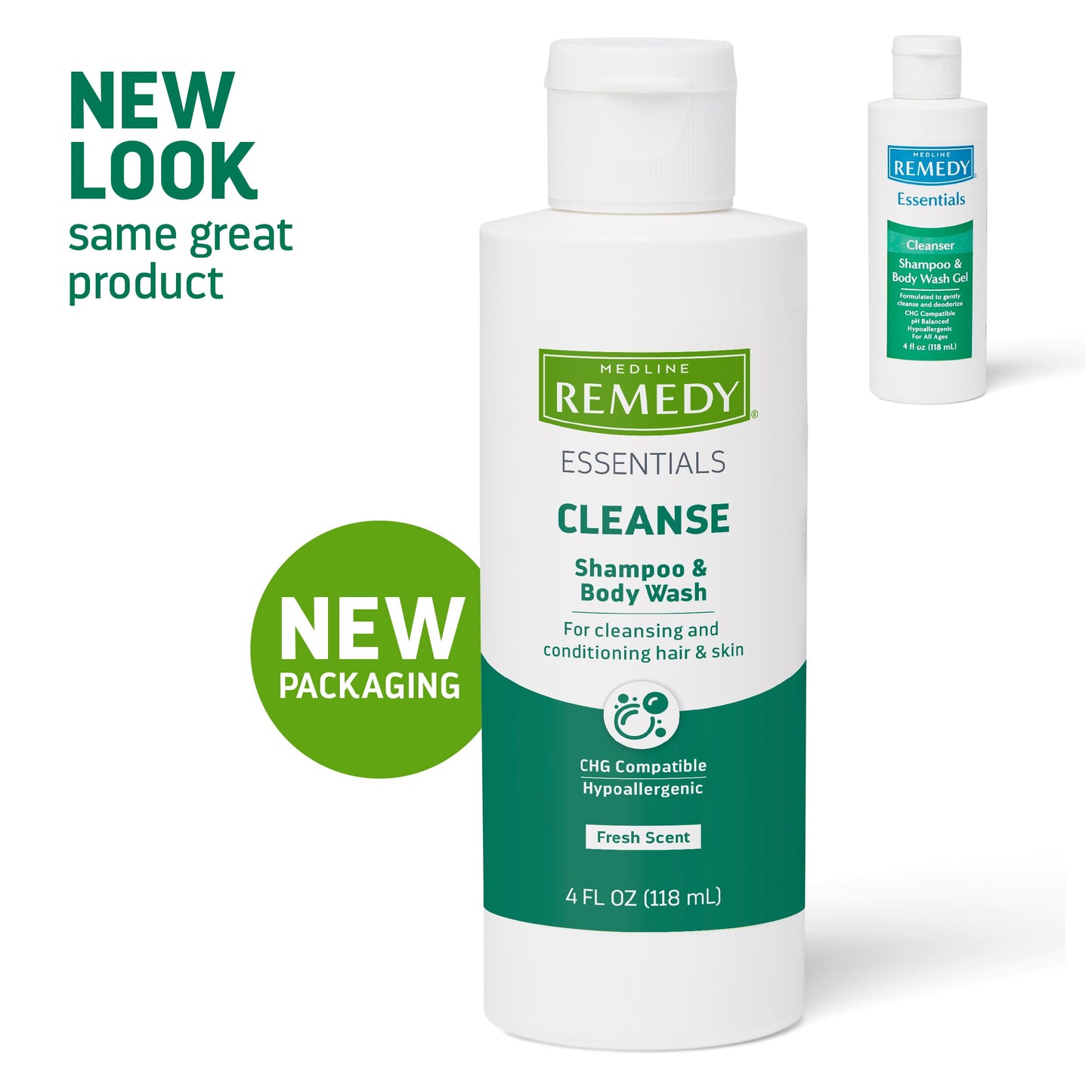 Medline Remedy ESSENTIALS Shampoo and Body Wash, 2 Fl Oz, Fresh Scent, Full Body Cleanser with Aloe, For Adults & Elderly, Easy Rinse Gel for Bath Beauty & Personal Care Medline Remedy