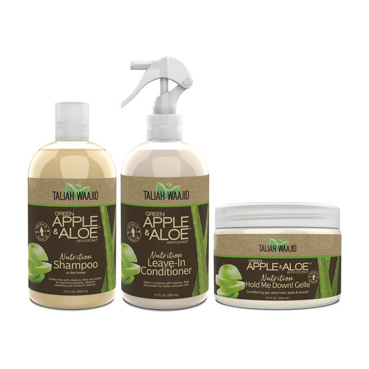 Taliah Waajid Green Apple & Aloe Wavy Curls Gelle Regimen (T112) (U008) (T044) Beauty & Personal Care Taliah Waajid black earth products