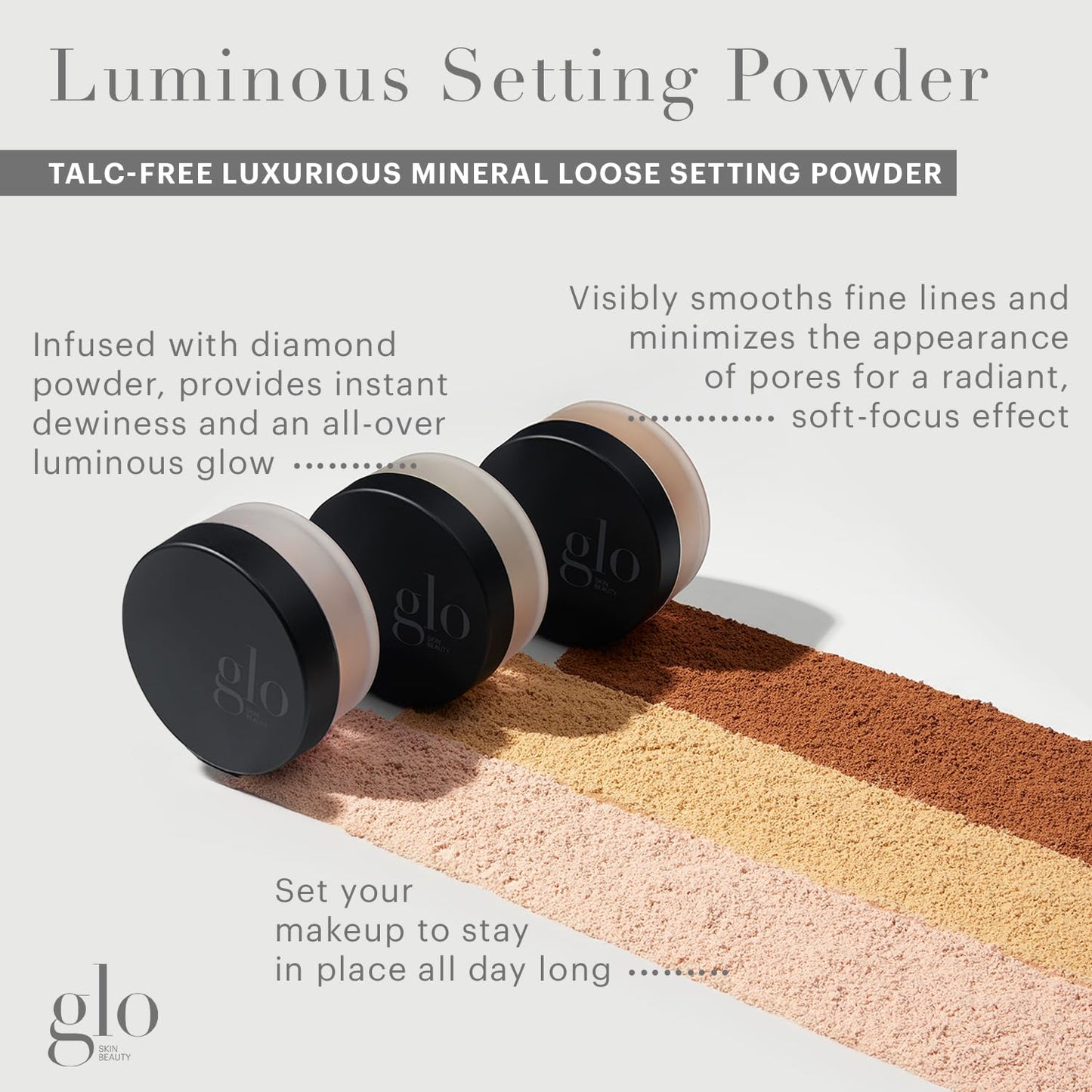 Glo Skin Beauty Luminous Setting Powder - Translucent Medium-Deep Beauty & Personal Care Glo Skin Beauty