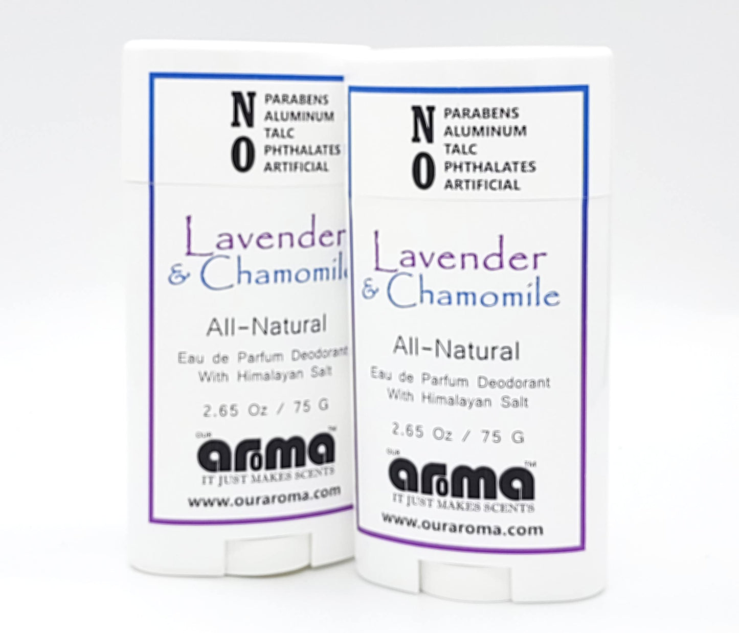 Our Aroma Lavender & Chamomile Natural Deodorant - Hand Poured Aluminum Free Deodorant - Gluten Free, Cruelty Free, Free of Parabens Beauty and Personal Care Our Aroma