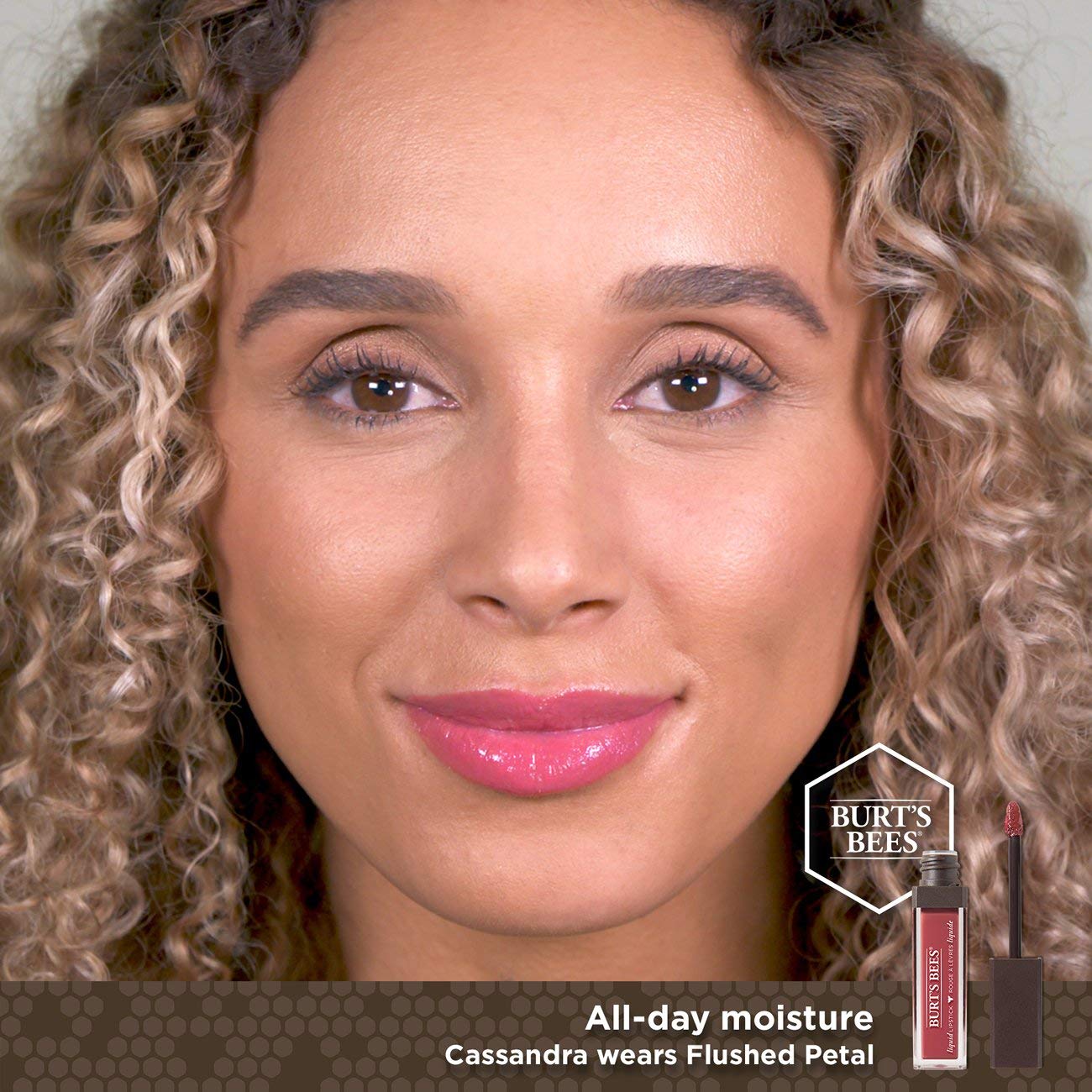 Burt's Bees 100% Natural Moisturizing Liquid Lipstick, Flushed Petal - 1 Tube Beauty & Personal Care Burt's Bees