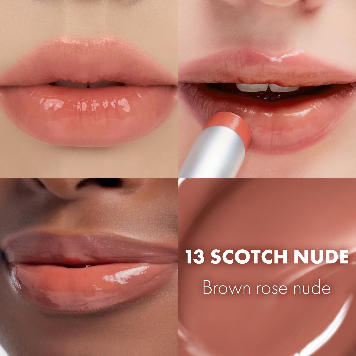 rom&nd GLASTING MELTING BALM 13 Scotch Nude - Crystal-Clear Water-Gloss Shine - Hydrating Tinted Lip Balm for Plump, Non-Sticky Lips Beauty and Personal Care rom&nd