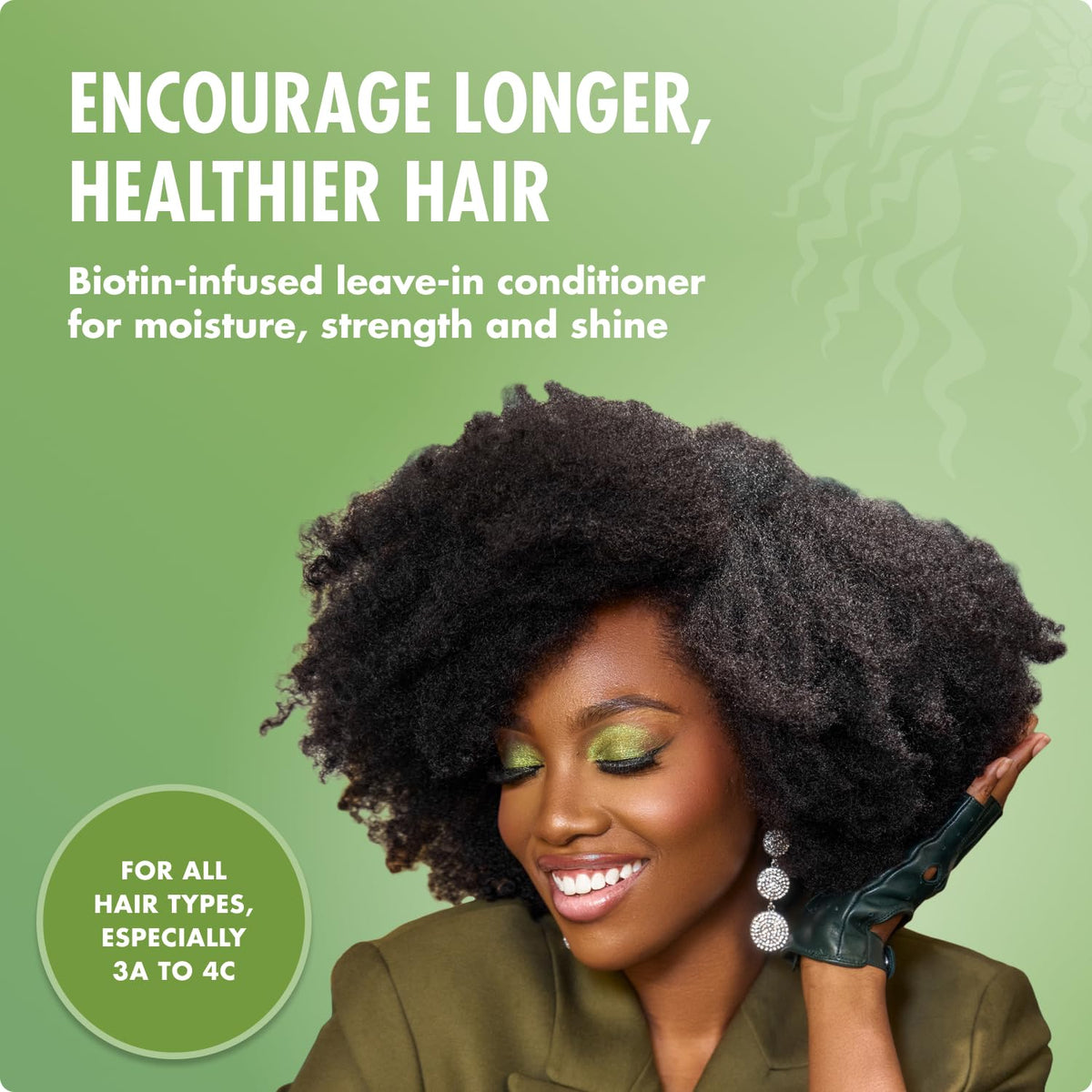 Mielle Organics Rosemary Mint Strengthening Leave In Conditioner for Curly Hair - Hydrating Hair Moisturizer Infused with Biotin to Soften, Protect &
