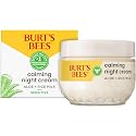Burt's Bees Calming Night Cream With Aloe and Rice Milk, Face Moisturizer For Sensitive Skin Infuses Skin With Moisture While You Sleep, 98.8 Percent Beauty & Personal Care Burt's Bees