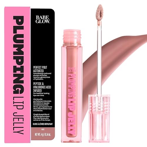 BABE ORIGINAL Plumping Lip Jelly for Fuller Looking Lips | Lip Gloss with Peptides Hyaluronic Acid Plumps & Hydrates Lips | Cruelty-Free, Vegan Beauty & Personal Care BABE ORIGINAL