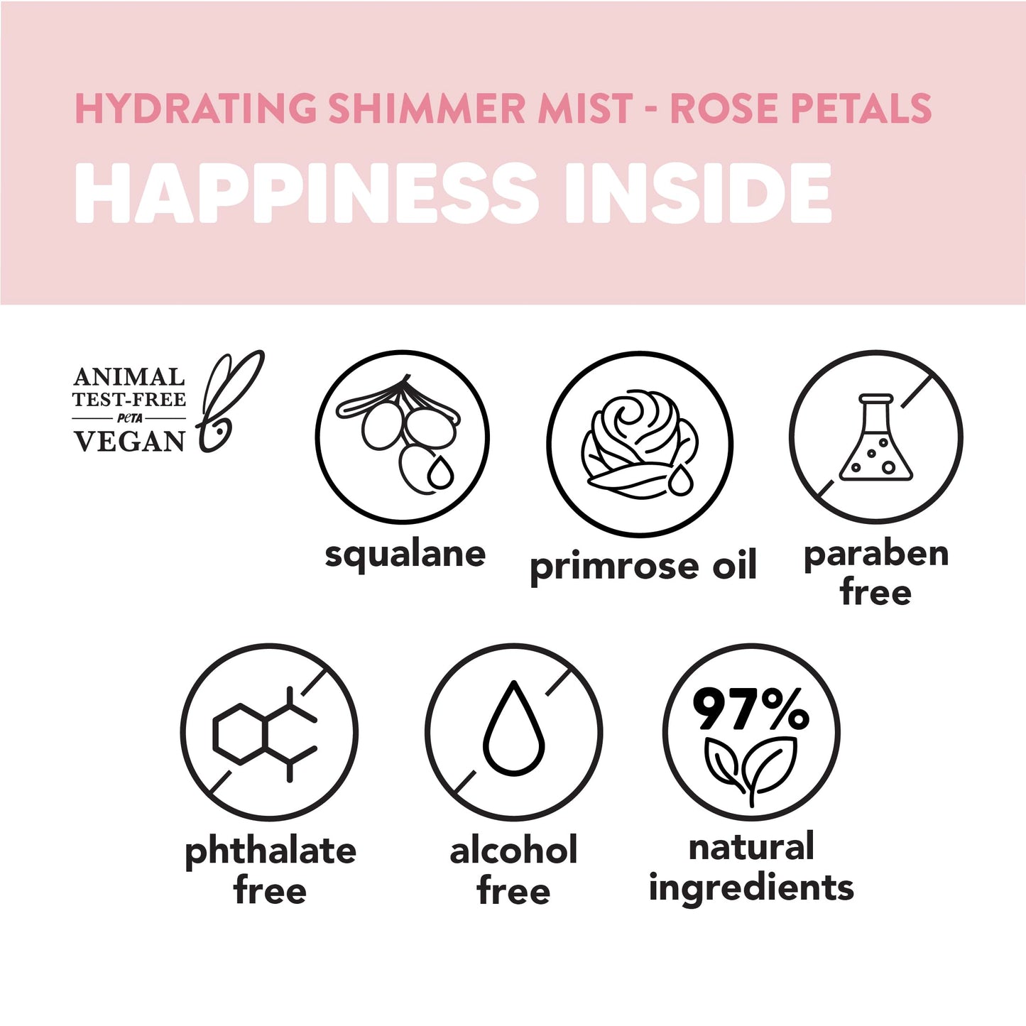Onyx Professional Hydrating Shimmer Mist with Squalane & Primrose Oil, Rose Petals, 6.5 fl oz, 2pk - Shimmer Hair and Body Mist Creates a Radiant Glow Beauty & Personal Care Onyx Professional