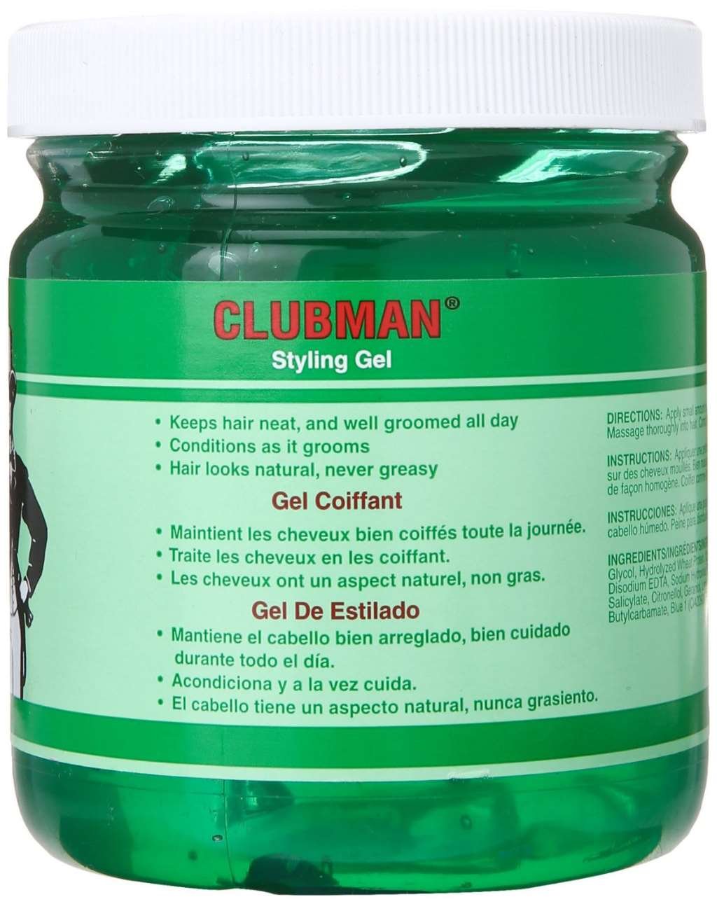 Pinaud Clubman Styling Gel 16 oz (Pack of 5) Beauty & Personal Care Clubman