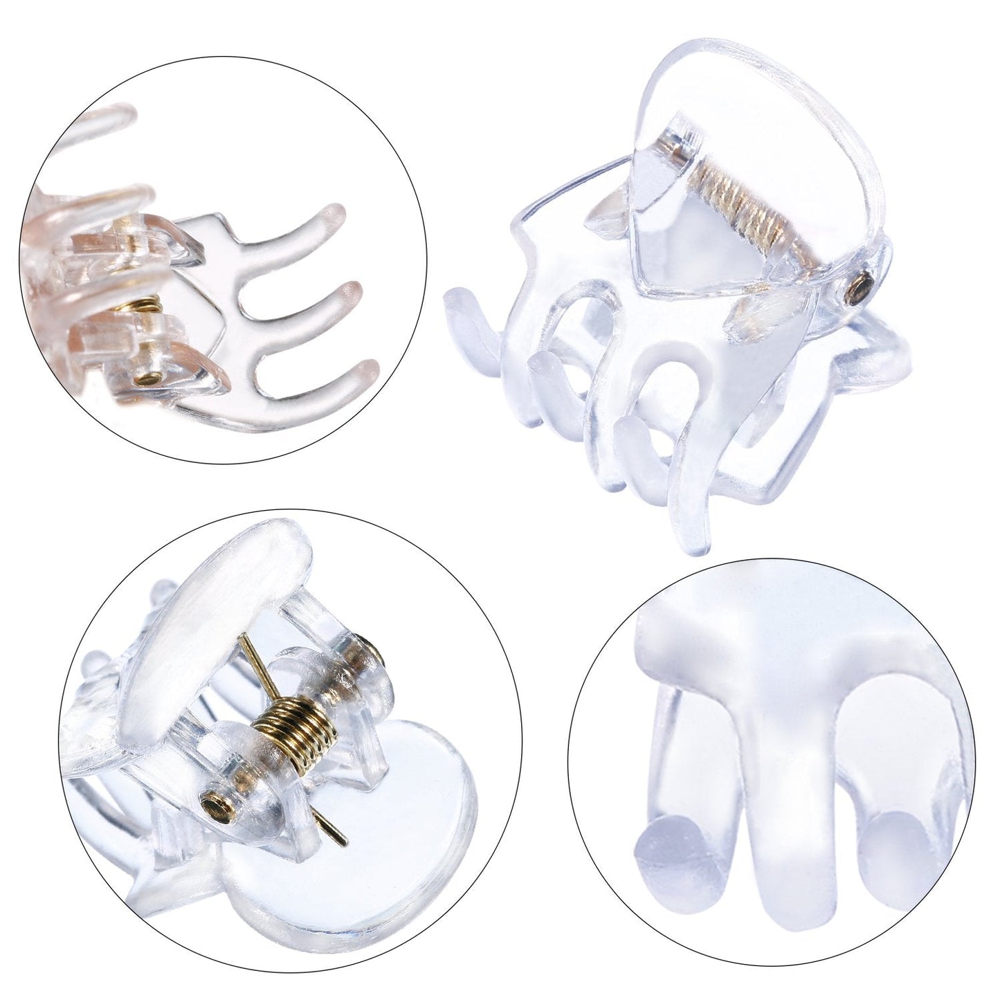 Hotop Hair Clip, 24 Pcs Small Mini Hair Claw Clips for Girls and Women, Non-Slip Plastic Tiny Jaw Clips, Clear Beauty & Personal Care Hotop